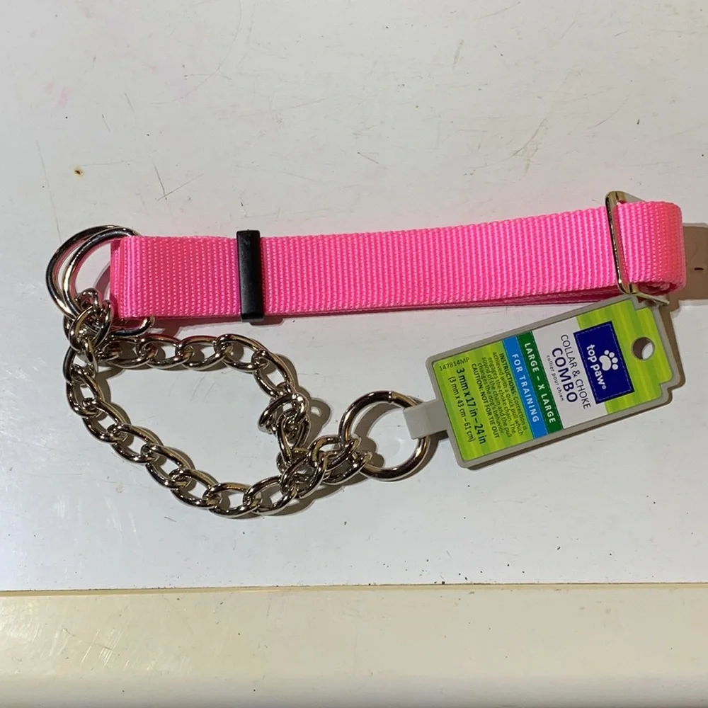 🆕 COLLAR & CHOKE COMBO- FOR LARGE TO X-LARGE DOGS WHILE TRAINING